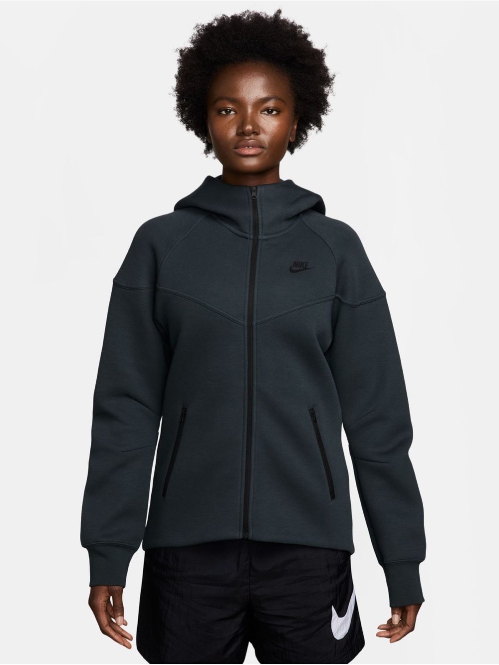 Nike Women's Sportswear Tech Fleece Windrunner Full-Zip Hoodie Seaweed